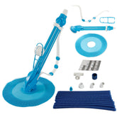 Auto Swimming Pool Cleaner with 10pcs Durable Hose Blue